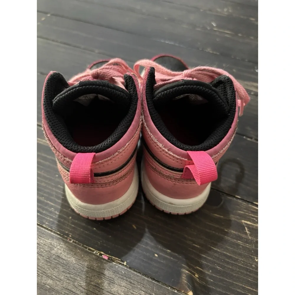 Jordan 1 Mid Coral Chalk Toddler Air Jordan Kids Youth 9c 640735-662 Shoes Cute - Picture 4 of 6
